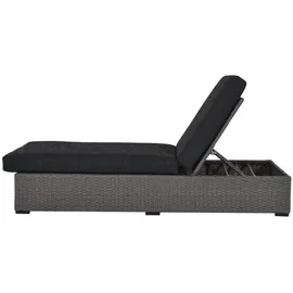 clemento Ascot Loungeliegen 200 x 80 x 40 cm Grau