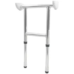 Duschklappsitz RIDDER "Pro", silber (silberfarben), B:29,5cm, Duschhocker, XL-Adapter für Duschklappsitz
