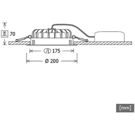 lts licht leuchten Einbau-Downlight 1er Pack VTFM-R101.840/DALIWS
