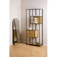 Actona Seaford Regal 77 x 35 x 185 cm Braun