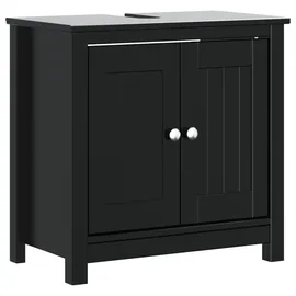 vidaXL Waschbeckenunterschrank BERG 60 x 59 x 34 cm Schwarz