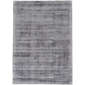 carpetfine Teppich »Ava Viskoseteppich«, rechteckig, Seidenoptik, leichter Glanz, auch als Läufer erhältlich, grau