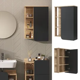 Vicco Karen Sonoma Anthrazit 50 x 75 cm Tür und Offenen Fächern