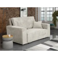 MIRJAN24 Schlafsofa Viva Star II, mit Schlaffunktion und Bettkasten, 2 Sitzer, inkl. Kissen beige