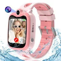 Ruopoem Smartwatch Kinder, 4G Kinder Smartwatch mit GPS und Telefon, HD Videoanruf, SOS, Spiel, Wecker, IP68, Schulmodus, SIM, Handy, Smart Watch Kinderuhr Geschenke für Mädchen Jungen