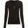 LAURA SCOTT Spitzenshirt Schwarz 40