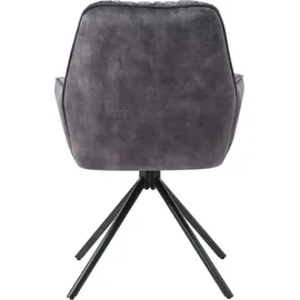 SalesFever Armlehnstuhl mit 360° Drehfunktion Gelb|Grau|Grün|Rosa|Schwarz