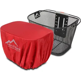 normani Outdoor Sports Regenüberzug für Fahrradkörbe BiCage in Rot | Gr.: onesize