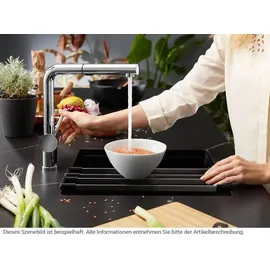 Blanco Subline 400-U weiß + Handbetätigung + InFino