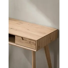 KADIMA DESIGN Schreibtisch 120x55x77 cm Eiche Dekor mit Stauraum, | Gr.: onesize