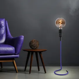just light. Tischleuchte blau Metall, 16x46.5x16 cm, Lampen & Leuchten, Innenbeleuchtung, Tischlampen, Tischlampen