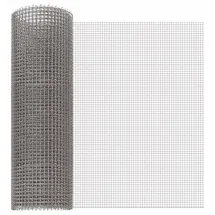 vidaXL Mesh Bildschirm 40 x 200 cm Silber/Edelstahl
