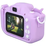 Uadme Kinder Digitalkamera Kinder Dual Lens Auto Konzentrat Digitalkamera Spielzeug Lila Fotografie Videoaufnahme Gaming Musik Niedlich Selfie Camcorder