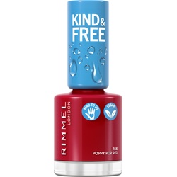 Rimmel London, Nagellack, RIMMEL_Kind & Free Clean Nail Polish lakier do paznokci 156 Poppy Pop Red 8ml (Red)