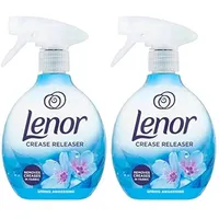 Lenor Faltenlöser Spray entfernt Falten im Stoff, Duft Frühlingserwachen, Doppelpack, 2 x 500 ml