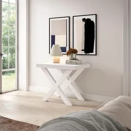 SKRAUT HOME Ausziehtisch 302 x 73 x 90 cm weiß