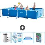 Rechteckiger Frame Pool - 450x220x84 Cm - 5-teilig  Scb119