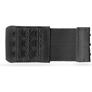Pro Home BH Verlängerung 3er Pack), flexible Erweiterung für BH's - Elastischer Bra Extender 3 Haken, Ösen - 9,5cm x 4,0cm ( Schwarz ) - BH-Verlängerer - Schwarz