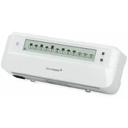 HOMEMATIC IP Smart Home 153621A0, Fußboden- Heizungsaktor, 12-fach, motorisch