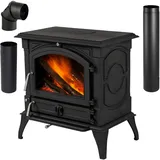 Ofen Holzofen 17kW Freistehender Kaminofen  Werkstattofen THUNDER® WESTA