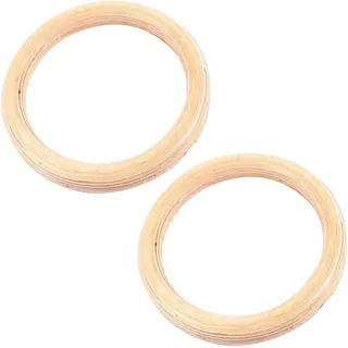 2 Stück Turnringe Stange, Turnringe Holz Gym Rings, Gymnastikringe Fitnessringe Aus Birke 32 Mm Outdoor Indoor