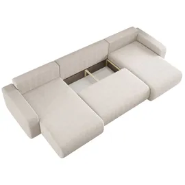 kaiser möbel Ecksofa Cord U-form 3-Sitzer Beige