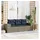 vidaXL Gartensofa-Set 3-tlg. grau Polyrattan