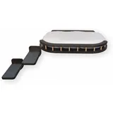 RshPets® Wandmontiertes Katzenmöbel Set: Katzenbett und 2 Stufen - Kletterwand Katzen - Katzenhängematte - Katzenregal - Katzenhängematte - Katzentreppe (Dunkle Farbe)