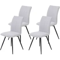 Hela Drehstuhl HELA "Vierfußstuhl RIO", grau (hellgrau, schwarz), B:45cm