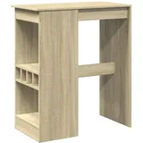 vidaXL Bartisch mit Regal Sonoma-Eiche 90x47,5x103,5 cm Holzwerkstoff