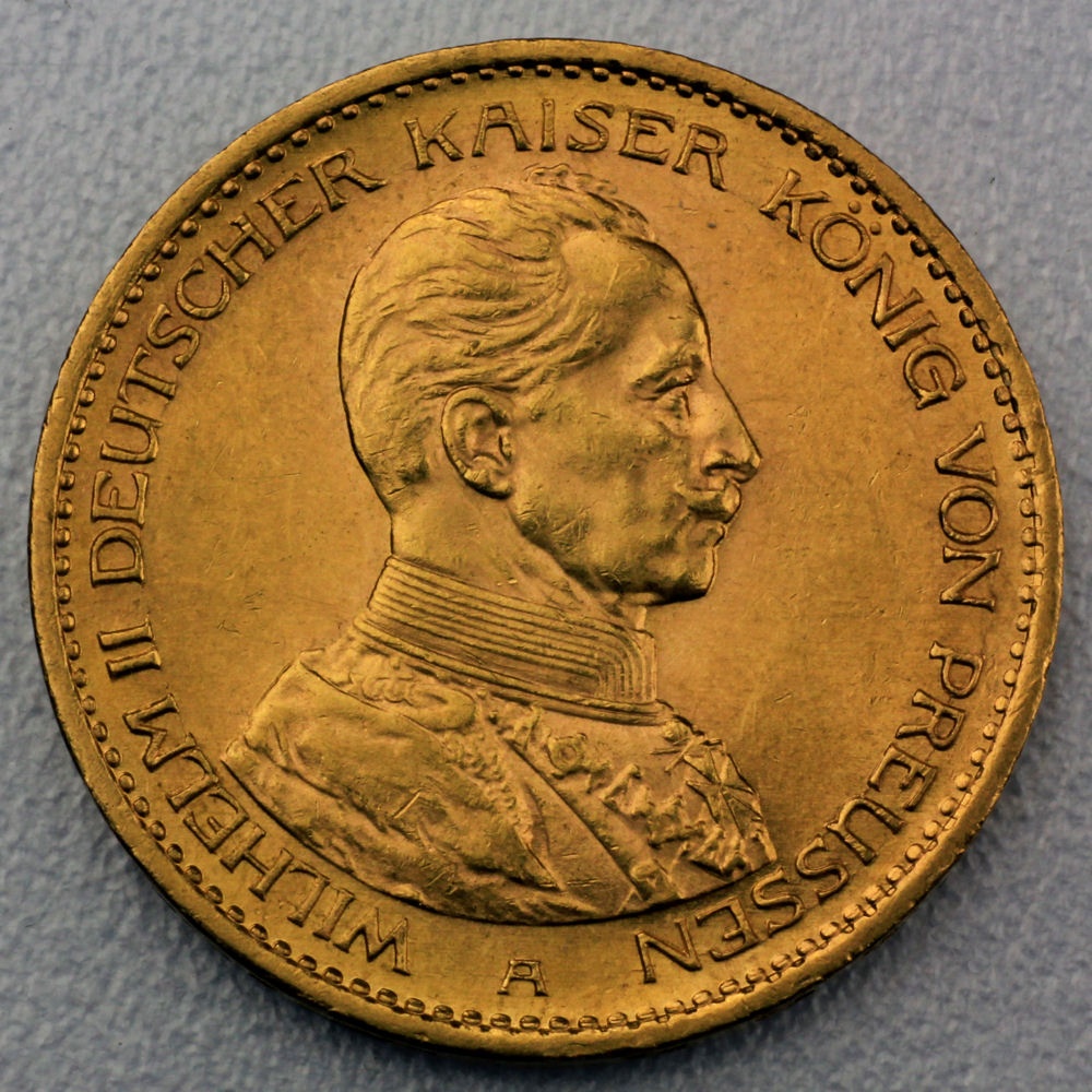 Goldmünze 20 Mark Wilhelm II.-Uniform (Preußen)