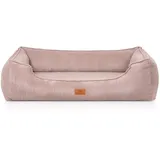 Knuffelwuff Hundebett Nunavut Orthopädisch Cord XXL 120 x 85cm Rosa