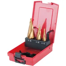 KS Tools HSS TiN Stufenbohrer-Satz 3-tlg