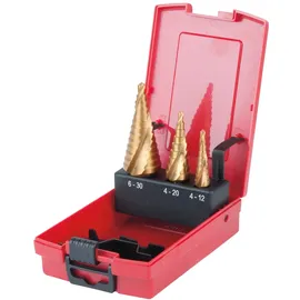 KS Tools HSS TiN Stufenbohrer-Satz 3-tlg