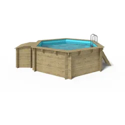 Holzpool OKU Emotion - Fun Rund 4,1 m H 1,18m Grund Set