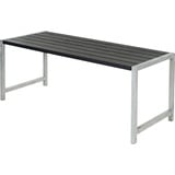 PLUS Plankentisch 186x77x72cm schwarz rechteckig