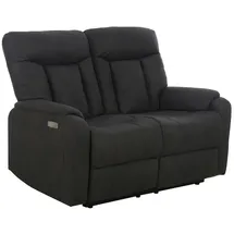 Femo Sofa 2-Sitzer FM-3215, Anthrazit Mikrofaser - 1-motorig mit elektrischer Relaxfunktion