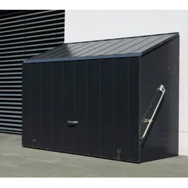 Trimetals Sesame Fahrradbox Metall Dunkelgrau 76x185x139 cm