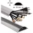 Hama PVC-Kabelkanal, halbrund, 100/7/2,1 cm, Silber (20618)