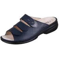 Finn Comfort Kos Damen Pantolette blau navy Glattleder : 42 Schuhgröße: 42 - Schwarz