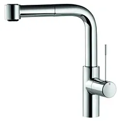 KWC Ono Spültischarmatur 10151003000FL chrom schwenk/ausziehbar, flexibler Anschluss