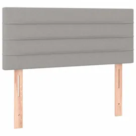 vidaXL Boxspringbett 100 x 200 cm Hellgrau