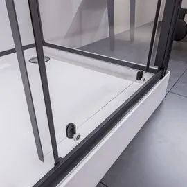 Breuer BR 100 Komplettdusche 120 x 80 cm schwarz