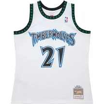 Mitchell & Ness Mitchell & Ness, Herren, Sportshirt, M&N Swingman Jersey Minnesota Timberwolves Kevin Garnett - S (S), Weiss, S
