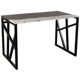 MAGNA Atelier Schreibtisch PITTSBURGH aus ECHTEM MARMOR, Home Office, Naturstein, 110cmx66cmx75cm schwarz