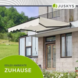 Juskys Gelenkarmmarkise 400 x 300 cm beige