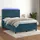 vidaXL Boxspringbett 140 x 200 cm Dunkelblau