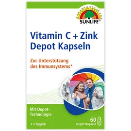 Sunlife Vitamin C + Zink Depot Kapseln 60 Kapseln