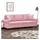 vidaXL Couch Samt 3-Sitzer Rosa
