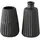 Boltze Vase Esko 2er-Set, schwarz